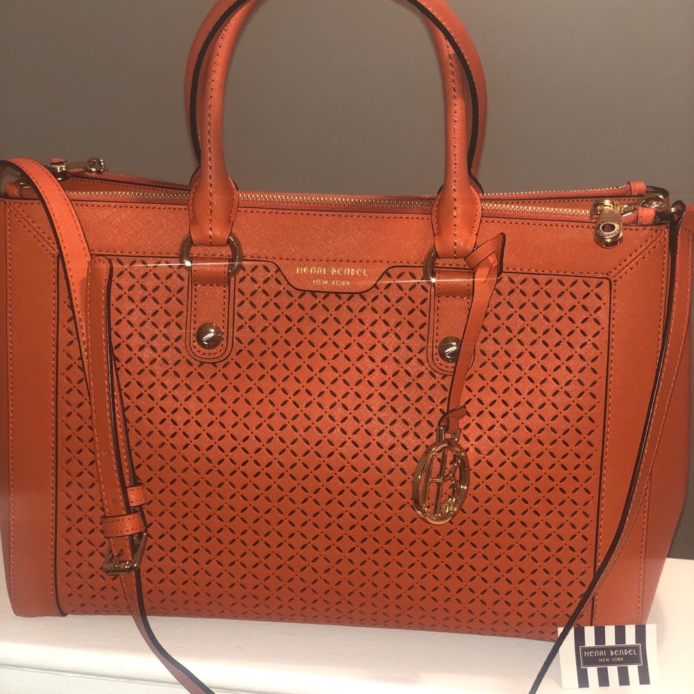 Henri Bendel W 57th Carryall-Perforated bag